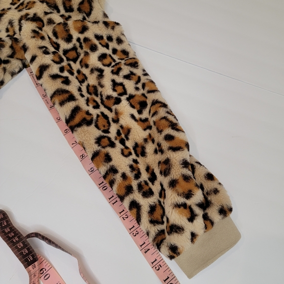Cheetah Animal Print Faux Fur Lined Jacket Size XL 14-16 - Picture 10 of 13